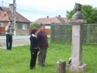 Csíkszentimre - Tisztelgés Szent Imre szobránál Fülöp Kinga alpolgármesterrel